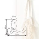 Percha colgador doble