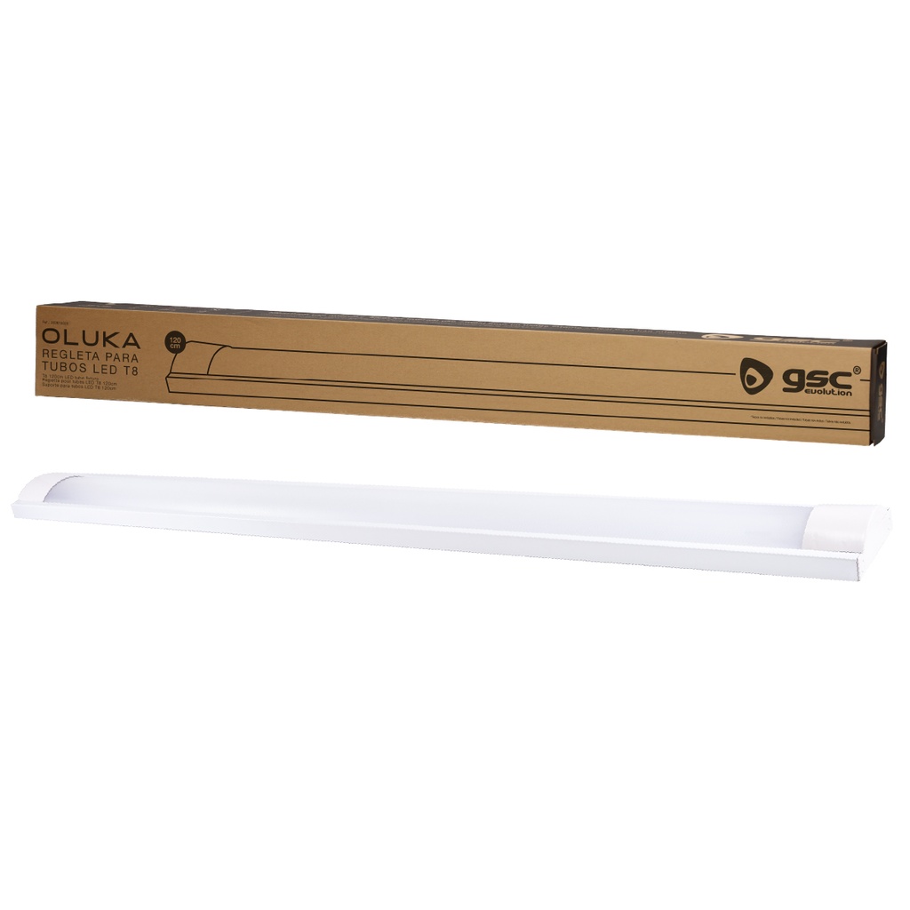 Regleta Oluka para tubos LED T8 120cm