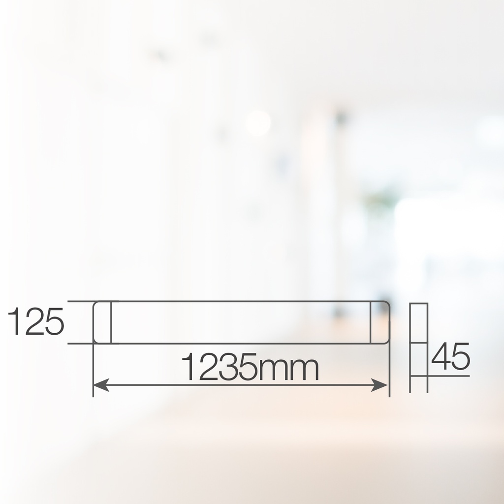 Regleta Oluka para tubos LED T8 120cm