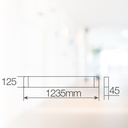 Regleta Oluka para tubos LED T8 120cm