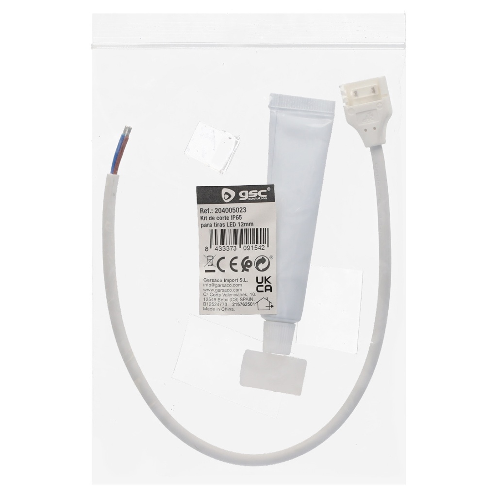Kit de corte IP65 para tiras LED 12mm 
