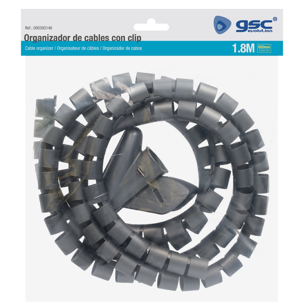 Organizador de Cables 20mm - 1.8M