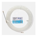 Guía pasacables 100% nylon 4mm 15M Blanco
