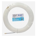 Guía pasacables 100% nylon 4mm 20M Blanco