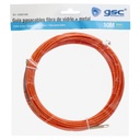 Guía pasacables fibra vidrio + metal 4mm 10M Naranja