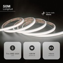 Rollo 50M tira LED 12W/M 6000K IP65 230V regulable 