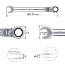 Llave combinada con carraca CR-V 13mm