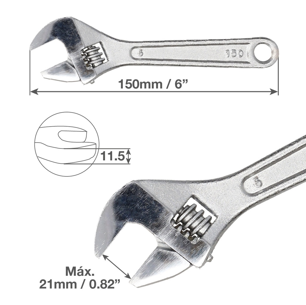 Llave inglesa ajustable 150mm