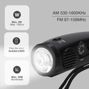 Radio con linterna LED 3xAAA 100lm