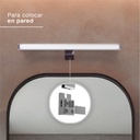 Aplique baño LED Laksa 8W 6500K IP44 Níquel