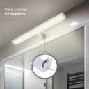 Aplique baño LED Laksa 8W 6500K IP44 Níquel