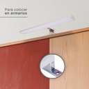 Aplique baño LED Laksa 8W 6500K IP44 Níquel