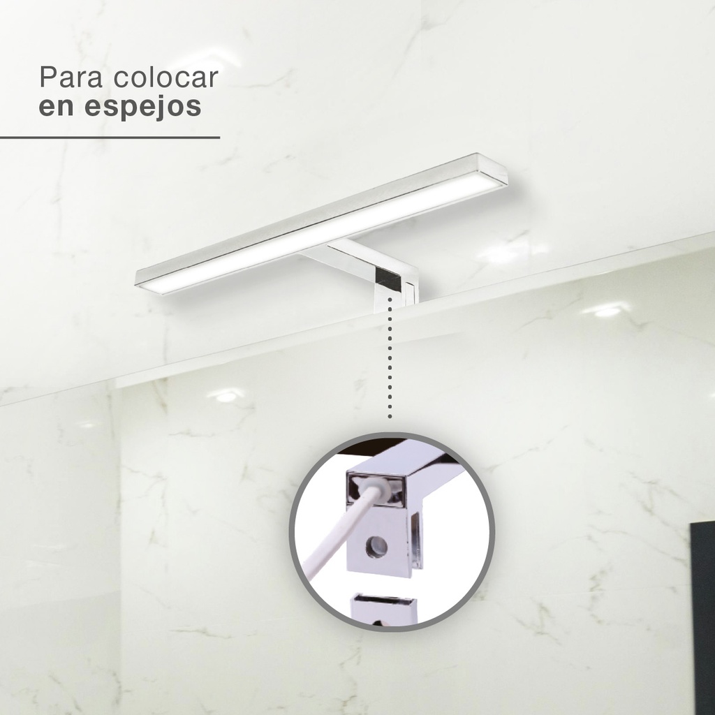 Aplique baño LED Amnes 5W 6500K IP44