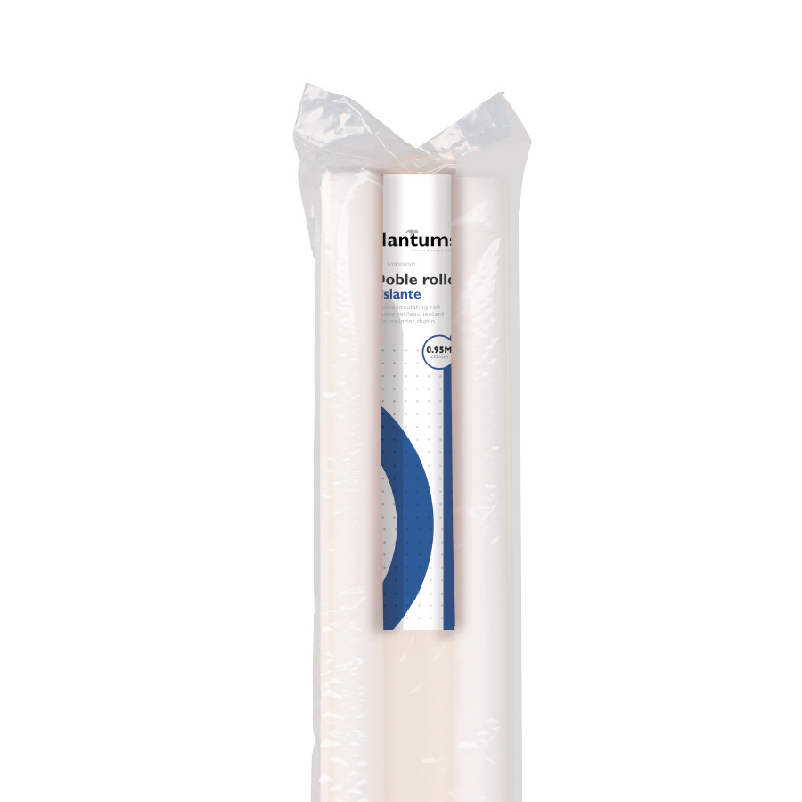 Doble rollo aislante 0,95M Blanco