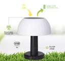 Lámpara solar LED Urgani recargable USB RGB 