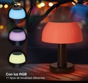 Lámpara solar LED Urgani recargable USB RGB 