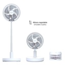 Ventilador portátil de pie Ankro plegable Ø21,5cm 7W Blanco