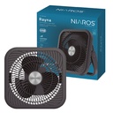 Ventilador portátil Rayna multifunción 25cm 9W Negro
