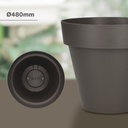 Maceta Tes Ø480mm Gris antracita