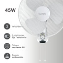 Ventilador de pared Toleni Ø43cm 45W Blanco