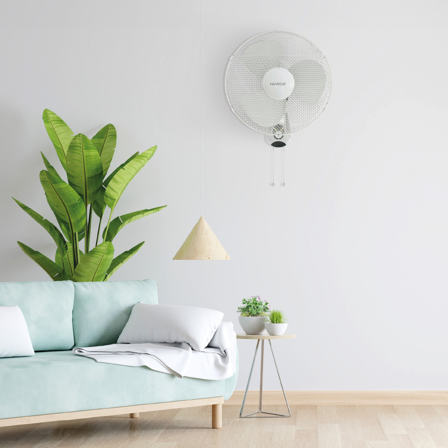Ventilador de pared Toleni Ø43cm 45W Blanco
