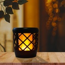 Estaca efecto fuego solar recargable/USB IP65