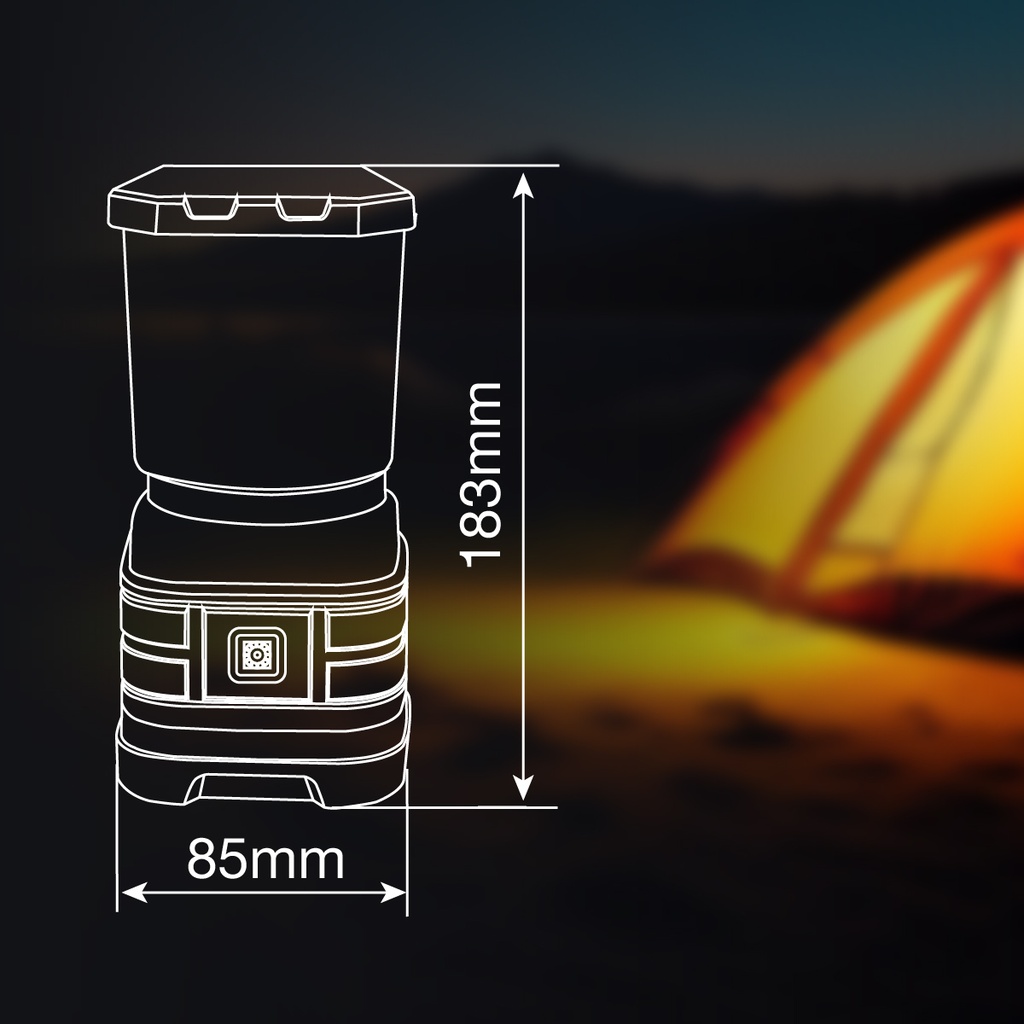 Linterna LED camping 3xAA 260lm