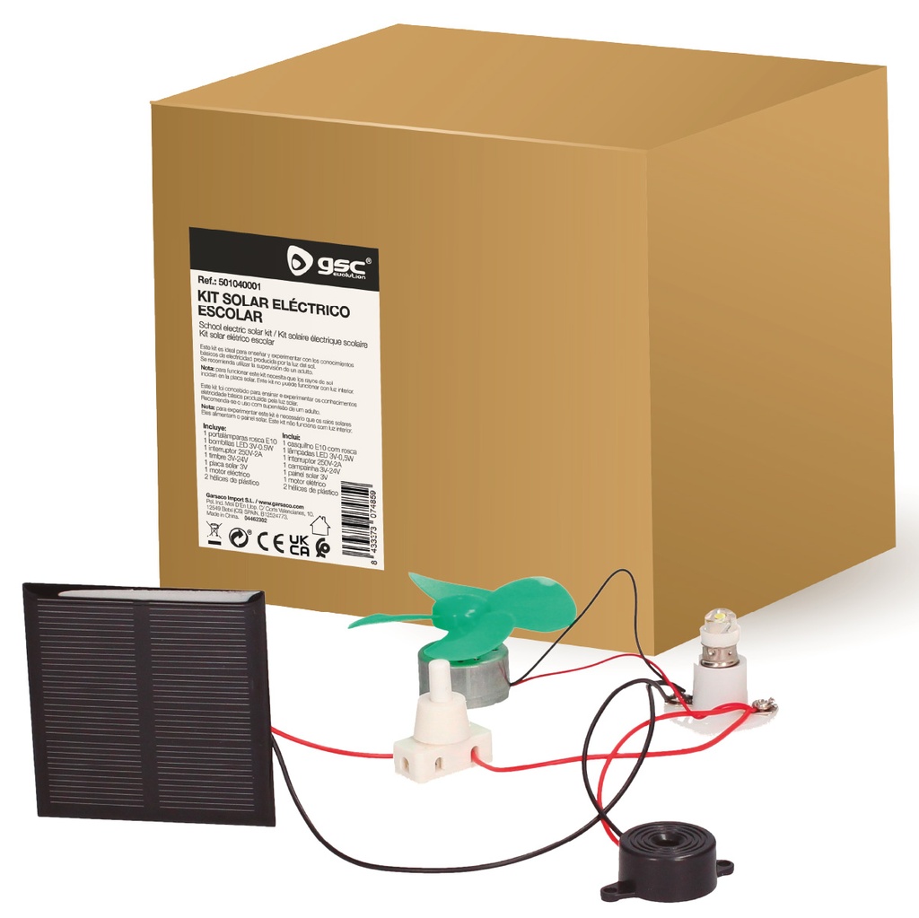 Kit solar eléctrico escolar