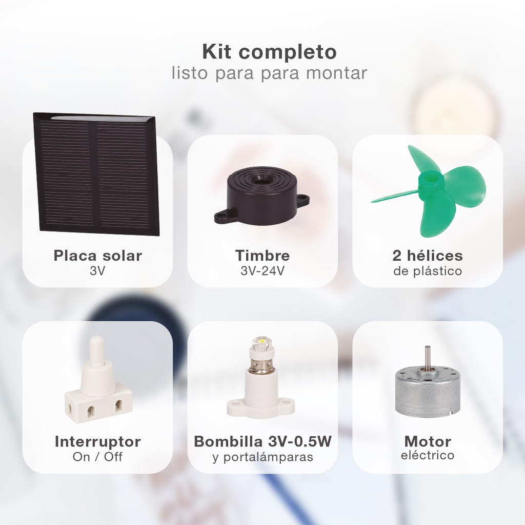 Kit solar eléctrico escolar