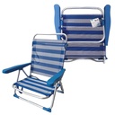 Silla de playa plegable pequeña multiposición