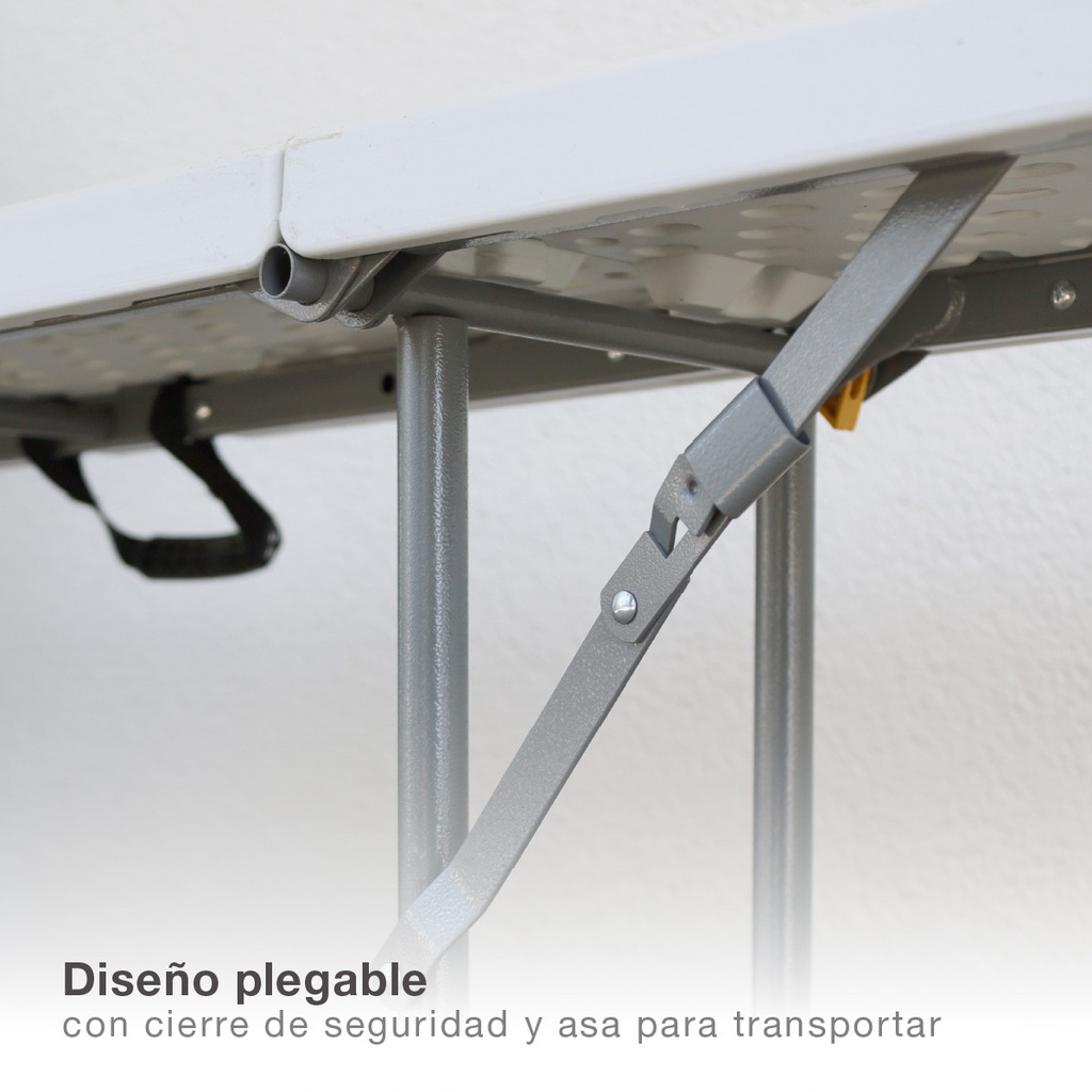 Banco plegable polietileno 1800x290x440mm