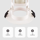 Portalámparas empotrable Ø95mm E14 Blanco 