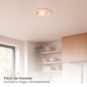Portalámparas empotrable Ø95mm E14 Blanco 