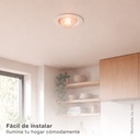Portalámparas empotrable Ø120mm E27 Blanco 