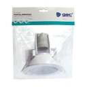 Portalámparas empotrable Ø125mm E27 Blanco 