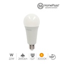 Lámpara estandar 22W E27 3000K - 6u caja exp