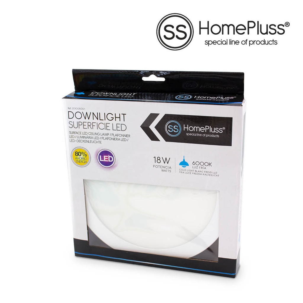 Downlight superficie Natt 18W 6000K