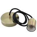 Portalamparas colgante E27 1M Oro viejo