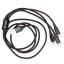 Cable USB macho a multicarga (micro USB macho, tipo C, iPhone)