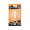 Lámpara Filamento LED Vela 4W E14 3000K - 12u c.exp.
