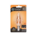 Lámpara Filamento LED Vela Opaca 4W E14 3000K - 12u c.exp.