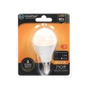 Lampara esferica 7.5W E14 3000K - 12u caja exp