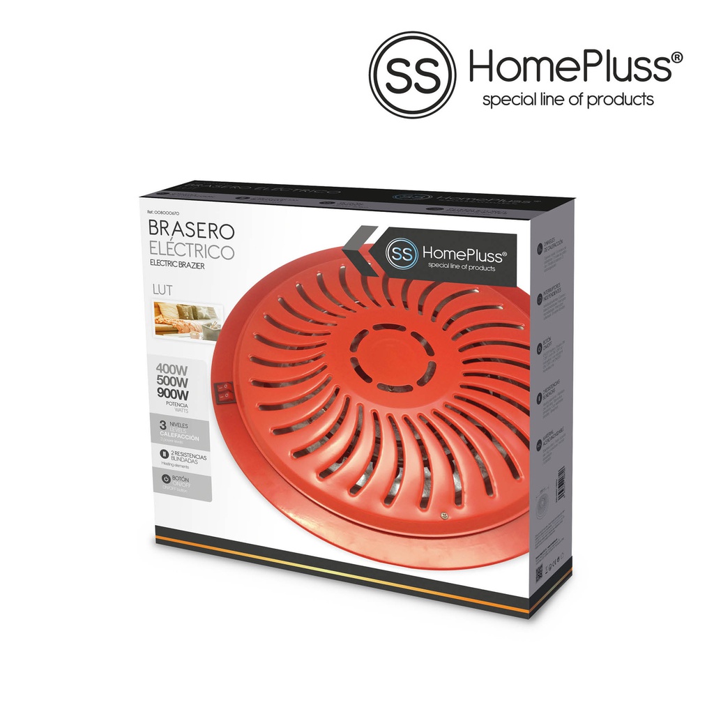 Brasero electrico Lut 400/500/900W