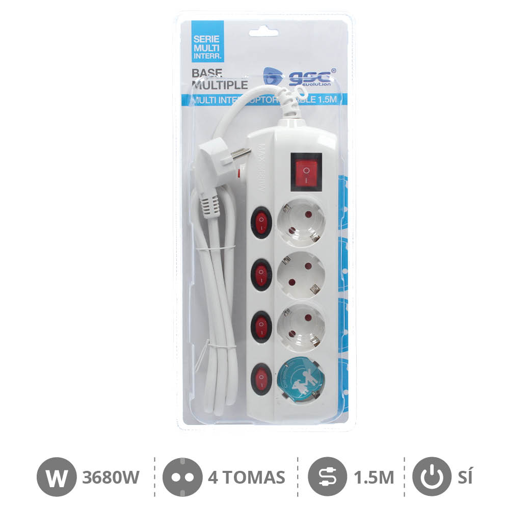 Base multiple 4T + Multi-Int. (3x1.5mm) 1,5M