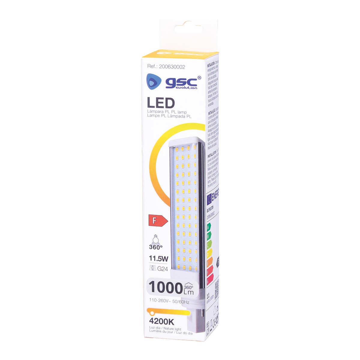 Lámpara LED PL G24 11,5W 6500K