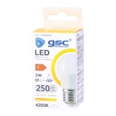 Lámpara LED esférica 3W E27 4200K