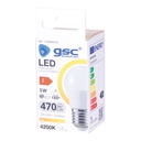 Lámpara LED esférica 5W E27 4200K