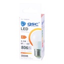 Lámpara LED esférica 8,5W E27 3000K