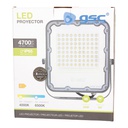 Proyector aluminio LED 50W 4000K IP65 Gris