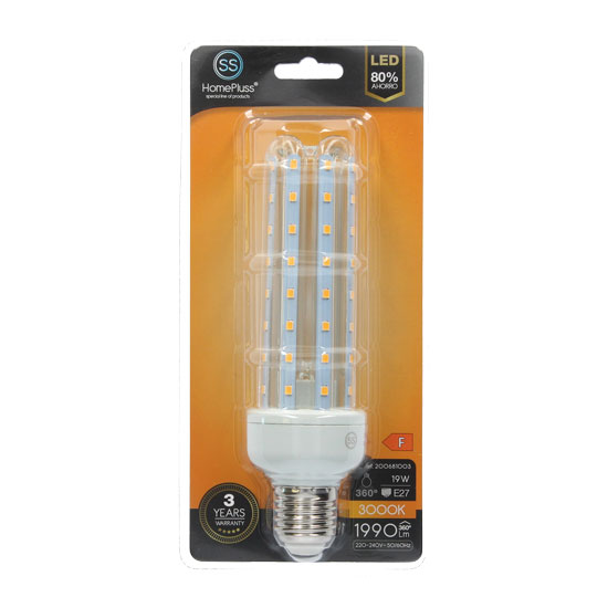Lampara 4U 19W E27 3000K - 6u caja exp